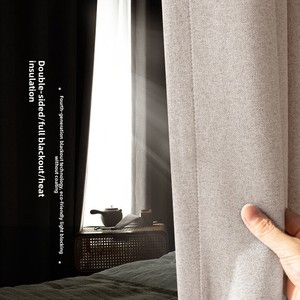 Rideau occultant épais ZSTARR pour fenêtre, occultant la lumière, moderne, simple, pour chambre à coucher, isolation phonique et thermique, protection solaire - Product Image 2