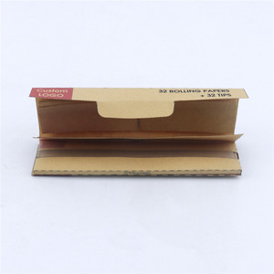 Organic Personalized King Size <b>Rolling</b> Paper Pack Natural Cigarette Paper Branded <b>Rolling</b> Paper Booklet Pocket-size with Tips - Product Image 1