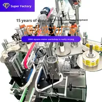 Machine d'étiquetage automatique double face adhésive pour bouteilles de boissons (emballage plastique) 220V 50/60HZ Garantie 1 an