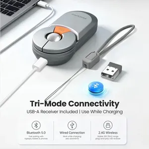 พร้อมบลูทูธ 2.4G <span class=keywords><strong>เมาส์</strong></span>ไร้สายแบบชาร์จได้ <span class=keywords><strong>เมาส์</strong></span>แบบมีสาย เครื่องอ่าน PPT พร้อมการ์ด TF 8GB อะแดปเตอร์หน่วยความจำเครื่องอ่านไมโคร SD - Product Image 3