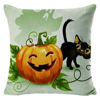Taies d'oreiller décoratives Halloween Housses de coussin de la Toussaint pour la décoration intérieure Citrouilles et chauves-souris Offre Spéciale livraison directe