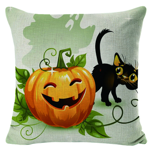 万圣节装饰枕套所有圣徒日靠垫套家居装饰南瓜和蝙蝠热卖送货上门 - Product Image 6