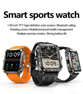 Montre connectée sportive de haute qualité ZW59 pour hommes, votre gardien de santé tout au long de la journée avec surveillance de la fréquence cardiaque, appels Bluetooth, lampe de poche intégrée - Product Image 2