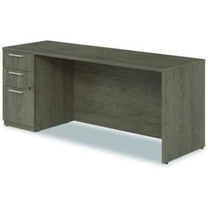 Alera AE1NZK-UF2472S Tom 72 pouces. X 24 pouces X 29 In. Buffet de la série Seville avec piétement gauche en noyer - Bureaux informatiques - Product Image 2