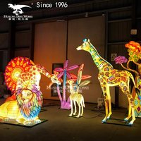 Traditionelle chinesische Festival feier Neujahr Seide Tier laterne Dinosaurier Form Abschluss Ramadan Schule Thanksgiving