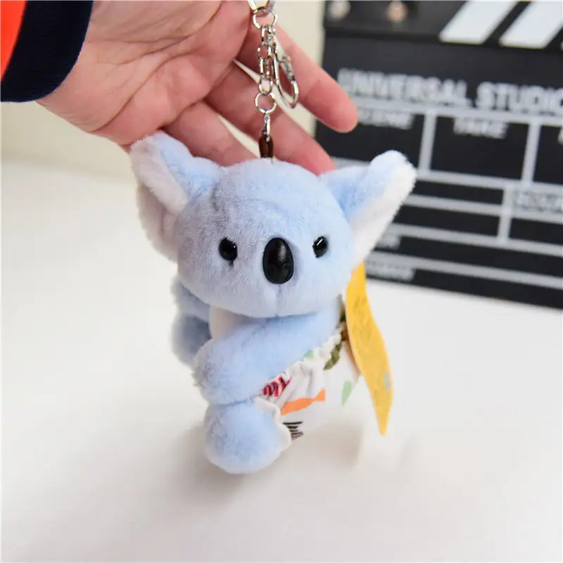 Custom cute mini small plushies realistic fluffy Australia koala bear dolls keychain fashion plush stuffed animals soft toys