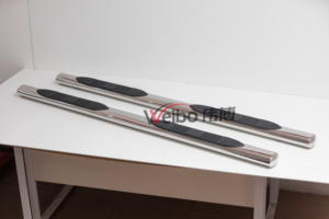 Barras de estribo para coche Toyota Tacoma, rieles laterales de acero inoxidable ovalados de 4 pulgadas, accesorios para coche 4x4 - Product Image 5