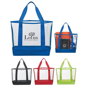 Sacs de plage imperméables holographiques, sacs de shopping, fabricants de sacs en PVC transparent, sacs personnalisés transparents avec logo - Product Image 2
