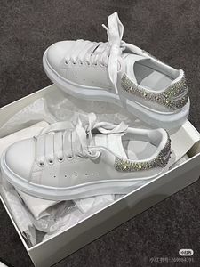 Luxury Designer Men's <b>Shoes</b> Custom Brands Platform MC White diamond MQ Sneakers High quality leather chunky Causal Running <b>shoes</b> - Product Image 4