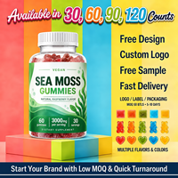 Gummies Complexe de Mousse de Mer et Spiruline avec Fucus et Racine de Bardane – Complément pour Hommes et Femmes Adultes – Énergie, Soutien Thyroïdien, Immunité