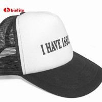 Casquettes de camionneur vierges et personnalisées en gros, casquettes snapback en maille pour l'impression et la broderie