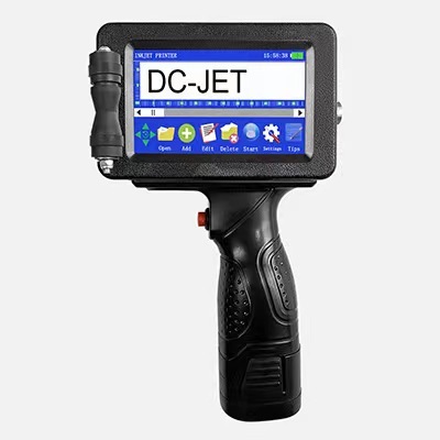 2023 Digital Handheld Inkjet Printer Engine Built-in Encoder Date Coding Expiry Printing Semi-Automatic Metal Cartons Food