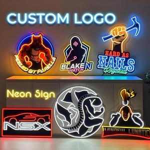 UV-gedruckte Leucht reklame Benutzer definiertes Logo Leucht reklame Einzigartige hand gefertigte LED-Neonlichter Business-Zeichen und Event-Wand kunst - Product Image 2
