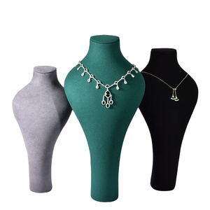 Jinsky Custom Window <b>Display</b> Rack <b>Model</b> Head Ornaments Jewelry Necklace Rack Manufacturers Green Neck Booth Jewelry Rack - Product Image 1