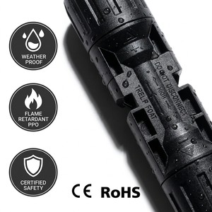 Connecteur solaire <span class=keywords><strong>MC4</strong></span> étanche IP68, connecteur <span class=keywords><strong>MC4</strong></span> 30A 1500V <span class=keywords><strong>DC</strong></span> PV pour système de panneaux solaires - Product Image 5