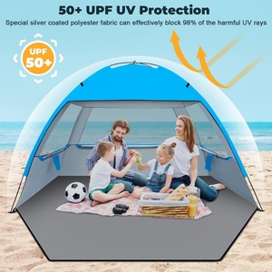 Parapluie de haute qualité coupe-vent et imperméable, design luxueux, protection UV, pliable, abri de pluie extérieur pour tente de camping - Product Image 3