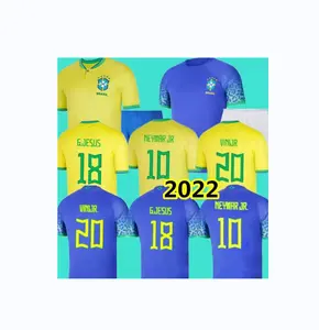 2022 Brazil National Team Home Jersey No.10 Neymar Jersey Set Men