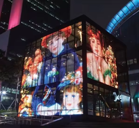 Écran LED transparent de haute qualité pour vitrine, haute transparence P3.91-7.81, étanche IP65, garantie 3 ans, utilisation polyvalente