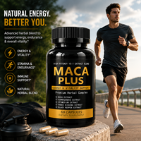 Extrait de racine de Maca 10:1 en capsules haute puissance, soutien énergétique et vitalité avec Ashwagandha, Panax Ginseng, Epimedium, Poivre noir