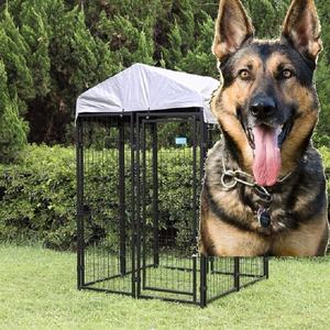 Grande cage pour chien, boîte de refuge pour animaux d'extérieur avec auvent supérieur et housse de pluie, boîte de rangement pour animaux de compagnie - Product Image 5