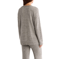 Pull femme avec LOGO personnalisé Tricots col en V Mesdames Manteau surdimensionné Tricoté Pull hiver personnalisé Cardigan femme