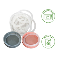 Joint d'étanchéité en silicone plat pour bouteille d'eau résistant aux hautes températures, joint d'étanchéité en caoutchouc silicone pour couvercle de pot anti-fuite, joint torique