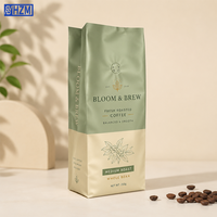 Bolsa con fuelle personalizada para envasado de té, café en polvo, a prueba de humedad, sellado al vacío, sellado trasero, bolsa para envasado de alimentos