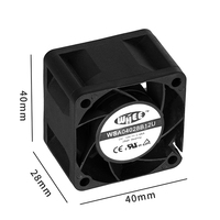 Ventilateur CC sans balais CE UL haute vitesse 40x40x28mm à double roulement à billes 12V pour équipement industriel et serveur, entièrement personnalisable OEM ODM