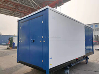 Conteneur de stockage pliable préfabriqué de 20 pieds, mobile, pliable, portable, avec 2 portes latérales