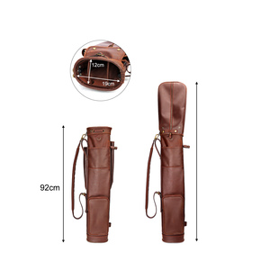 Bolsa de Golf Clásica Personalizada HIBO, Diseño Vintage, Premium, de Cuero Genuino, para Palos de Golf, Tipo Lápiz, para Domingos - Product Image 3