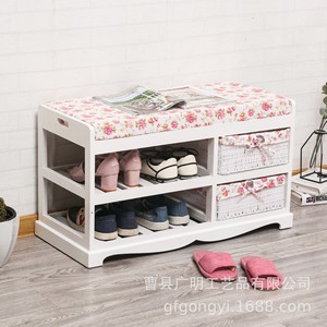 Solid Wood <b>Shoe</b> Bench With <b>Storage</b> For Home Entryway Changing <b>Shoes</b> - Product Image 1