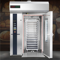 Four à sole rotatif automatique électrique/gaz/diesel à 32 plateaux pour boulangerie, idéal pour la fabrication de biscuits, gâteaux et pains en restaurant