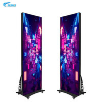 Mesin Iklan Poster LED Indoor P2.5 640x1920mm, Banner LED Iklan Bergerak, Layar Poster LED