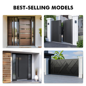 <strong>Modern</strong> Luxury Villa <strong>Gate</strong> Simple <strong>Design</strong> Cast Aluminum Door Automatic Opening Pattern Iron Steel Materials Villa Garden <strong>Gate</strong> - Product Image 6