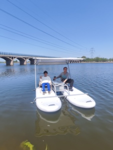 Catamarano SUP Gonfiabile Facile da Usare, Barca a Due Posti per Laghi e Oceani, Casa Galleggiante, Pontile Galleggiante - Product Image 5