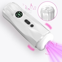 Godet de masturbation masculin avec aspiration, vibration, chauffage et masseur pour exercices pénien