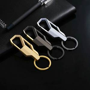 Porte-clés Fidget Spinner en métal avec logo gravé au laser, cadeau publicitaire personnalisé, vente en gros - Product Image 1
