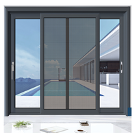Ventanas y Puertas Corredizas Plegables Verticales de Aleación de Aluminio con Malla de Acero Inoxidable, Función de Inclinación y Giro, Diseño Resistente al Viento