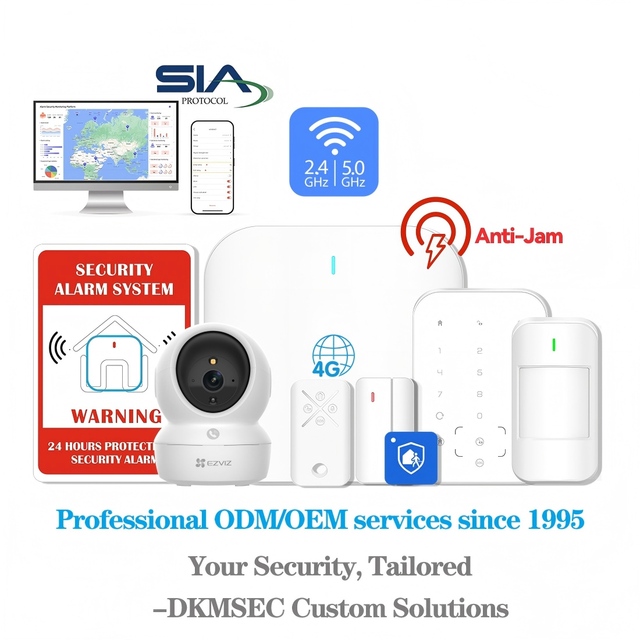 LHD8100 IP WiFi 4G Network Smart Home System All-in-One Home Security Linkage Gas Fire Water Perimeter Video All Integrated