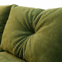 Hautfreundliches Cord-Ecksofa, Modulares Schlafsofa, Rollgepacktes Schaumstoffsofa, Komprimierte Couch in Box