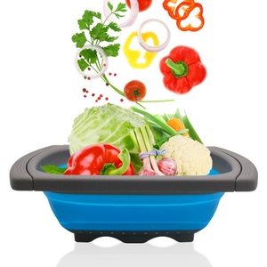 Collapsible <b>Colanders</b> Food Strainers Foldable Kitchen Strainers Kitchen Tools Water Draining Tray for Fruit Vegetables - Product Image 4
