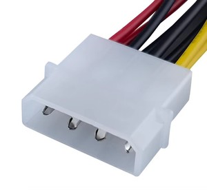 Câble d'extension répartiteur en Y 4 broches Molex vers 1 à 2 SATA 15 broches, convertisseur double SATA pour disques durs PC, SSD, lecteurs optiques DVD - Product Image 2