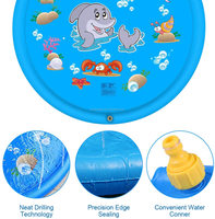 Tapis d'arrosage personnalisé pour enfants, pièces, jeu d'eau amusant pour garçons et filles, pour fête en plein air