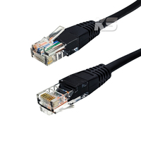Ethernet 24awg Rj45 Cat6 8p8c 8 Core Colokan Modular Konektor Logam Berlapis Emas Kabel Jaringan Pria