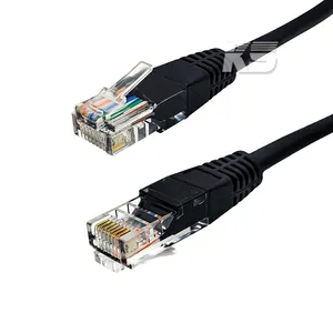 إيثرنت 24awg rj45 cat6 8p8c 8 النواة مقبس تركيبي موصل معدن مطلي بالذهب الفاصل الذكور شبكة الكابلات