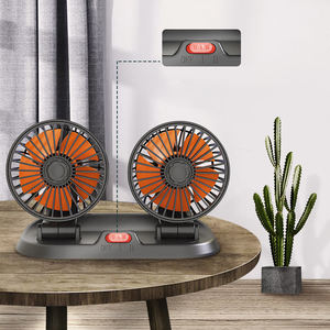 Ventilateurs de voiture double 12V 24V, ventilateur d'air frais, ventilador para auto, chauffage électronique pour véhicule, ventilateur d'air de voiture, ventilateur de voiture universel - Product Image 4