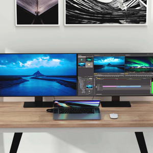 แท่นเชื่อมต่อจอแสดงผลหลายจอ HyperDrive 4K สำหรับ MacBook Pro/AIR ขนาด 13"-14" - Product Image 6