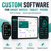 Montre connectée avec logiciel personnalisé, tablette OEM avec logiciel personnalisé, logiciel de téléphone mobile personnalisé, logiciel de téléphone personnalisé