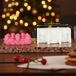 Molde de Silicona para Velas de Santa Claus TangChu - Kit para Hacer Velas 3D de Papá Noel para Regalos Navideños, Decoración para Fiestas de Navidad - Product Image 5