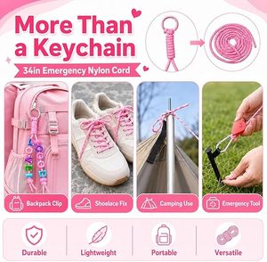 Kit di 86 Perline con <span class=keywords><strong>Lettere</strong></span> e Numeri per Creare Portachiavi Personalizzati con Cinturini Intrecciati e Scatola Portaoggetti per Decorazione di Zaini e Borse - Product Image 4
